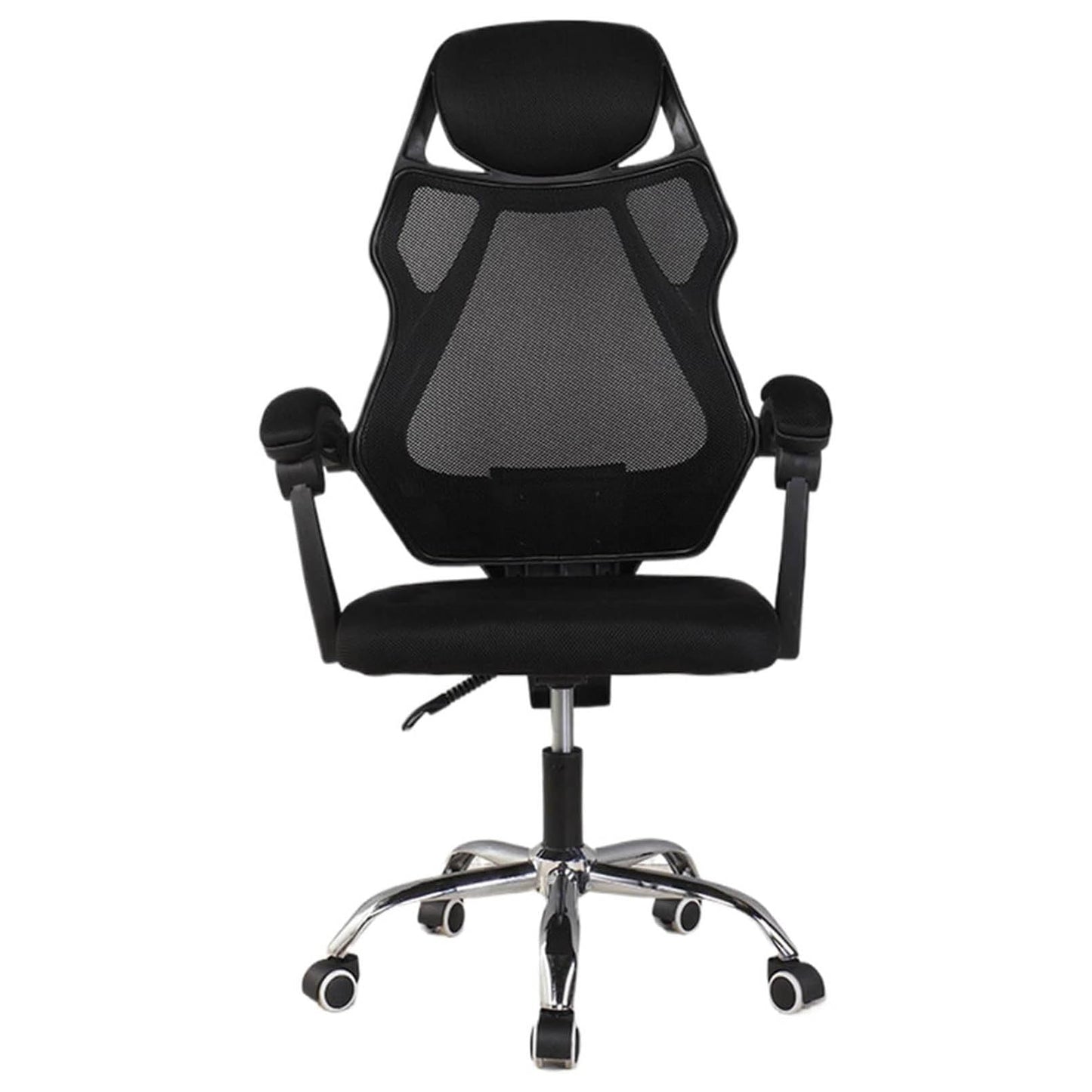 Ergonomic Gaming Chair with Footrest, Adjustable Headrest & Armrests, Tilt Function, Comfortable Office Computer Chair, Black
