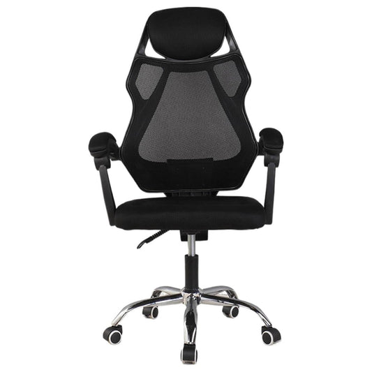 Ergonomic Gaming Chair with Footrest, Adjustable Headrest & Armrests, Tilt Function, Comfortable Office Computer Chair, Black